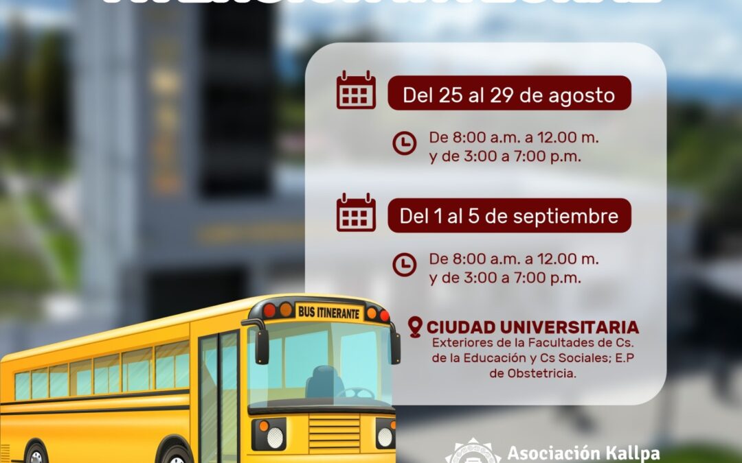 Bus Itinerante de Atención Integral (SIAI)
