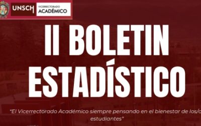 II Boletín estadístico – Vicerrectorado Académico