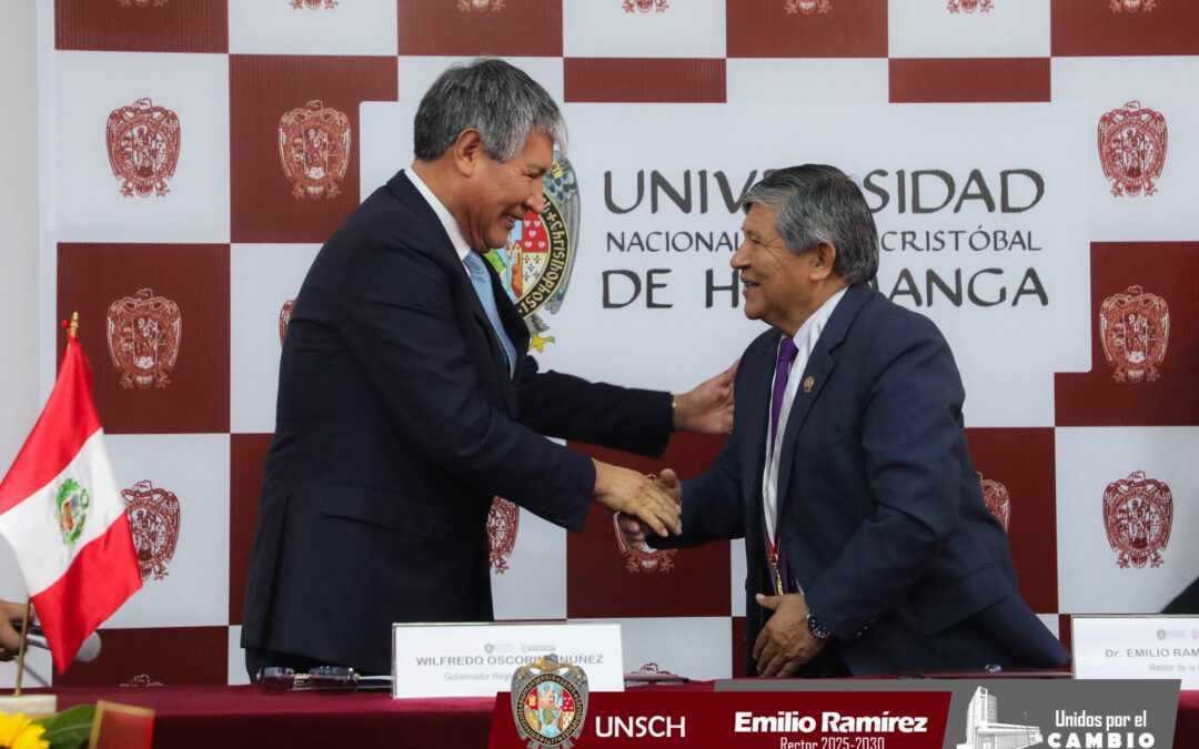 UNSCH Y EL GORE AYACUCHO FIRMAN CONVENIO PARA LA CONSTRUCCIÓN DE LA ESCUELA DE ING. QUÍMICA