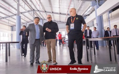 RECTOR DE LA UNSCH Y JEFES DE MISIÓN VERIFICAN LA VILLA BOLIVARIANA