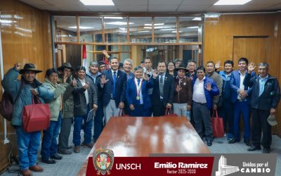 RECTOR DE LA UNSCH INICIA GESTIONES PARA LA CREACIÓN DE UNAFILIAL EN LUCANAS