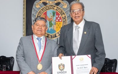 UNSCH RECONOCE AL ANTROPÓLOGO JOSÉ CORONEL AGUIRRE POR SU DESTACADA DEFENSA EN FAVOR DE LOS DERECHOS HUMANOS