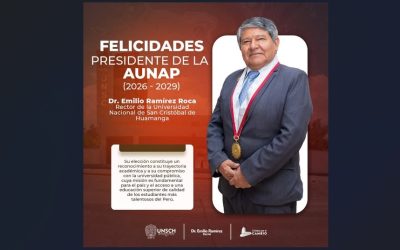 ¡FELICITAMOS A NUESTRO RECTOR, DR. EMILIO RAMÍREZ ROCA, POR SU ELECCIÓN COMO PRESIDENTE DE LA AUNAP!