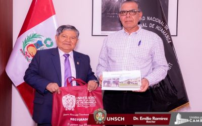 RECTOR DE LA UNSCH FORTALECE ALIANZAS CON LA UNIVERSIDAD PARA EL DESARROLLO ANDINO DE HUANCAVELICA.