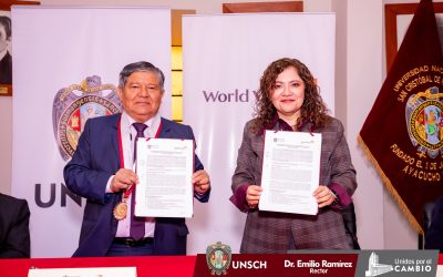 N.P. Nº 011 – ¡UNSCH FIRMA CONVENIO CON WORLD VISION PARA IMPULSARACCIONES DE RESPONSABILIDAD SOCIAL E INVESTIGACIÓN!