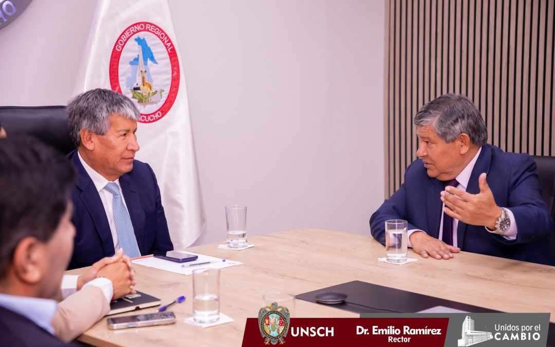 N.P. Nº 012 – RECTOR DE LA UNSCH GESTIONA ANTE GOBIERNO REGIONALENTREGA DE OBRA DE MEDICINA Y MEJORAS PARA LA UNIVERSIDAD