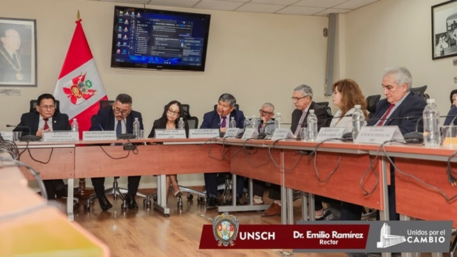 Sesión plenaria de la Junta Nacional de Rectores de las Universidades Públicas.