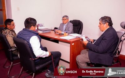 Rector de la UNSCH se reúne con representantes del MIDAGRI para impulsar acciones en el sector agrario desde la universidad.