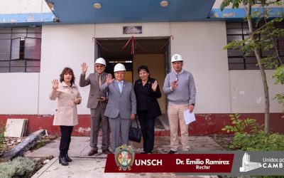 ¡UNSCH pone en marcha obra para el funcionamiento de los servicios de la unidad de salud, psicopedagogía y servicio social!