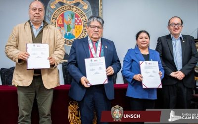 UNSCH, Centro Loyola Ayacucho y Sepia firman acuerdo interinstitucional para impulsar la investigación agraria.