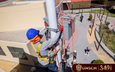 UNSCH fortalece la seguridad de la ciudad universitaria con la instalación de modernas cámaras de videovigilancia