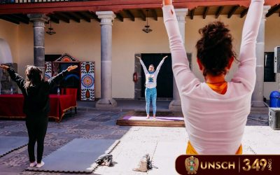 UNSCH realiza sesión de yoga en coordinación con la Embajada de la India