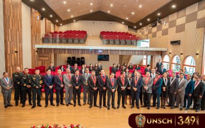 Rector de la UNSCH participa en aniversario del Módulo Penal