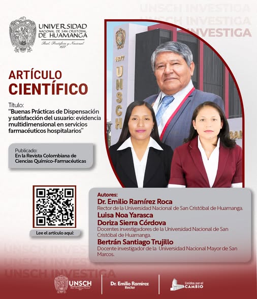 “Buenas prácticas de dispensación y satisfacción del usuario: evidencia multidimensional en servicios farmacéuticos hospitalarios”,