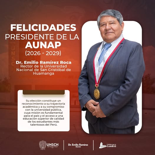 ¡FELICITAMOS A NUESTRO RECTOR, DR. EMILIO RAMÍREZ ROCA, POR SU ELECCIÓN COMO PRESIDENTE DE LA AUNAP!