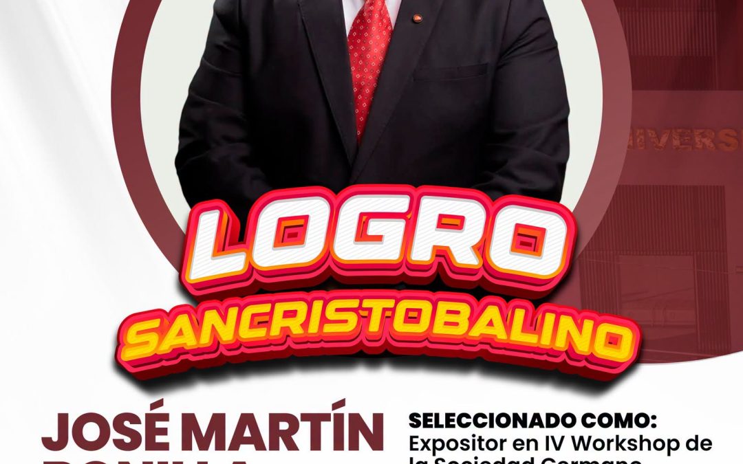 ¡FELICITAMOS A JOSÉ MARTÍN BONILLA LEONARDO POR SU SELECCIÓN COMO EXPOSITOR EN ALEMANIA!