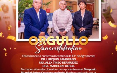DOCENTES DE AGRONOMÍA FUERON SELECCIONADOS COMO PONENTES EN SIMPOSIO MUNDIAL SOBRE COMPACTACIÓN DEL SUELO